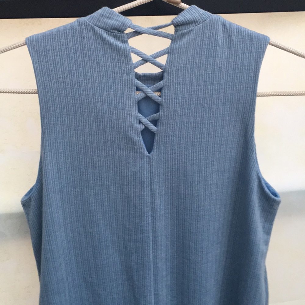 NWT PP LA Girls Sleeveless Ribbed Dress - Picture 4 of 6